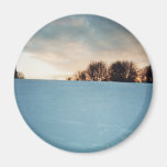 Winter Sunset Refrigerator Magnet