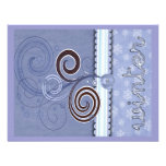 winter swirl card invitations