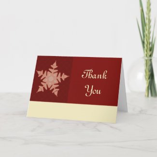 Winter Thank You card