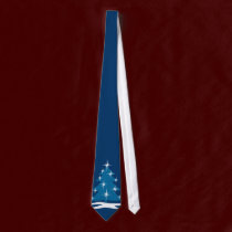 Winter Tie Blue Christmas Tree Festive Holiday Tie ties