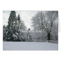 Winter time card