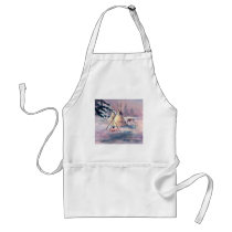 WINTER TIPI FIRE & APPALOOSA by SHARON SHARPE aprons by sharonsharpe WINTER TIPI FIRE & APPALOOSA by SHARON SHARPE aprons