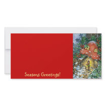 Winter Toadstoole, Seasons Greetings! Photo Card