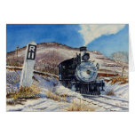 Winter Train Scene Card