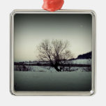 Winter tree christmas tree ornament