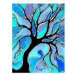 Winter Tree in Blue Post Cards