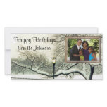 winter tree personalized photo card