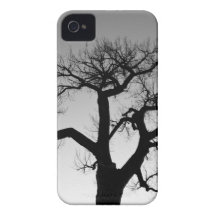 Winter Tree Silhouette iPhone 4 Case