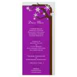 Winter Tree Snowflake Wedding Reception Menus Custom Rack Card