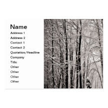Winter trees business card