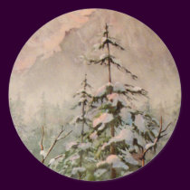 WINTER TREES by SHARON SHARPE stickers