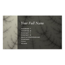 Winter Trees Fractal Business Card Template