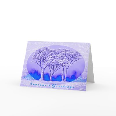 Winter trees greeting card by Mypic4all