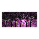 Winter Trees over alcohol ink Background Photo Art