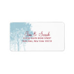 Winter Trees Wedding Custom Address Label