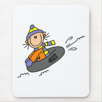 Winter Tubing mousepads by stick_figures Winter Tubing mousepads