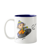 Winter Tubing mugs by stick_figures Winter Tubing mugs