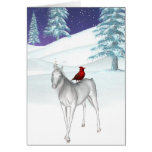 Winter unicorn friendly ride card