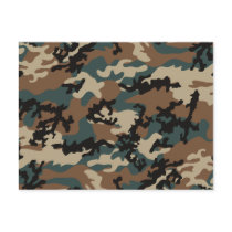 Winter Verdant Camo Postcard