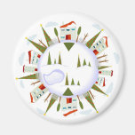 Winter Village magnets