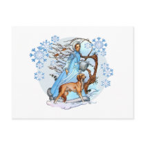 Winter Walk Post Card postcards