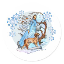 Winter Walk Sticker