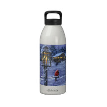"Winter Warmth" by Christopher Lyter Water Bottles