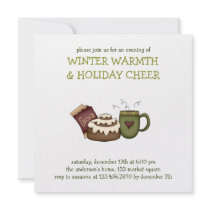 Winter Warmth · Cinnamon Roll invitations