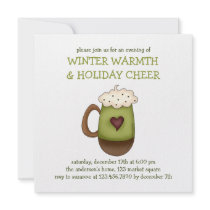 Winter Warmth · Cocoa Green Mug Custom Announcement