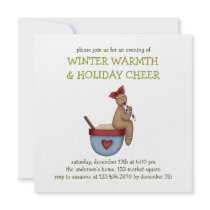 Winter Warmth · Gingerbread & Cocoa invitations