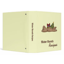 Winter Warmth · Gingerbread & Gifts Vinyl Binder