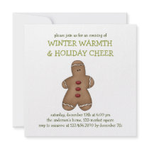 Winter Warmth · Gingerbread Red invitations