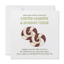 Winter Warmth · Peppermint Swirl invitations