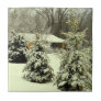 seasons, tile, mural, motif, winter, warm, pines,