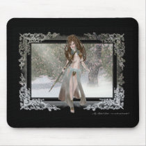 Winter Warrior Elf Design Mousepads