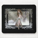 Winter Warrior Elf Design mousepads
