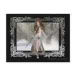 Winter Warrior Elf Design Post Card