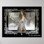 Winter Warrior Elf - Elves Print Poster