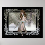Winter Warrior Elf - Poster Print