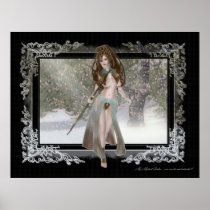 Winter Warrior Elf - Poster Print