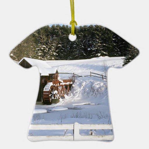 winter water wheel guildhall vermont christmas ornament winter water wheel guildhall vermont christmas ornament