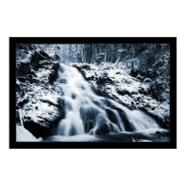 Winter Waterfall (Bordered) posters