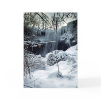 Winter Waterfall, Card
