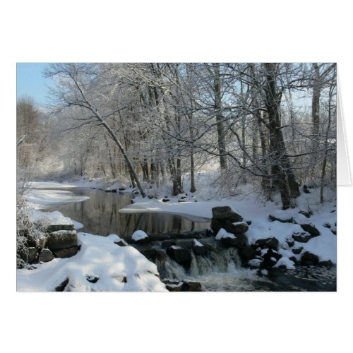 Winter Waterfall Card card
