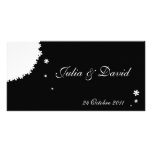 Winter wedding announcement photo cards