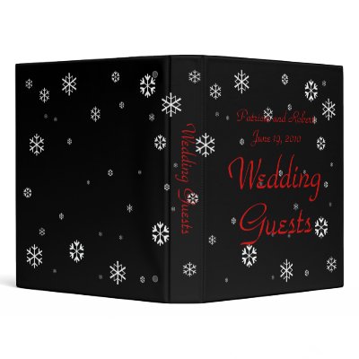 Winter Wedding Guest Book Binders