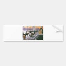 Winter Wedding in Washington Square c. 1897 Bumper Sticker