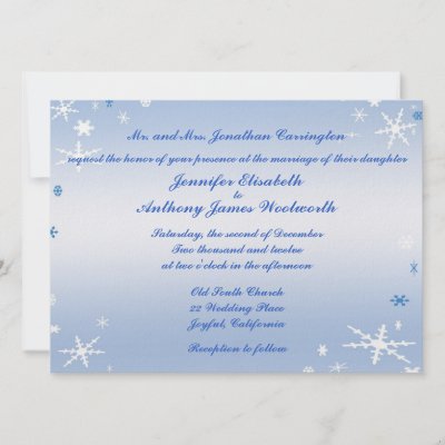 Winter Wedding invitations