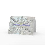Winter Wedding Invitation card