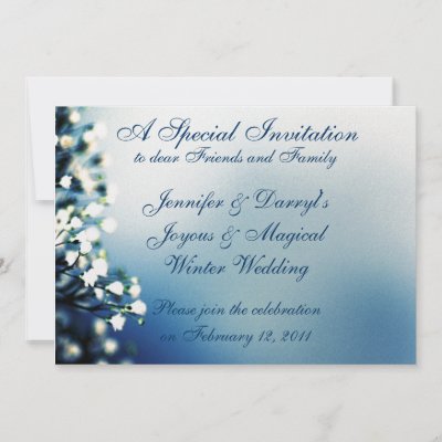 Winter Wedding Invitation Save the Date Template by JayneLogan